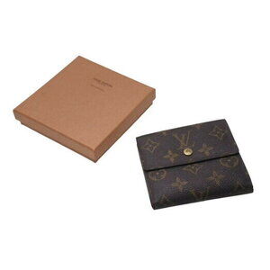 Louis Vuitton Portefeuille Wallet Elise Double Hook Bifold Brown